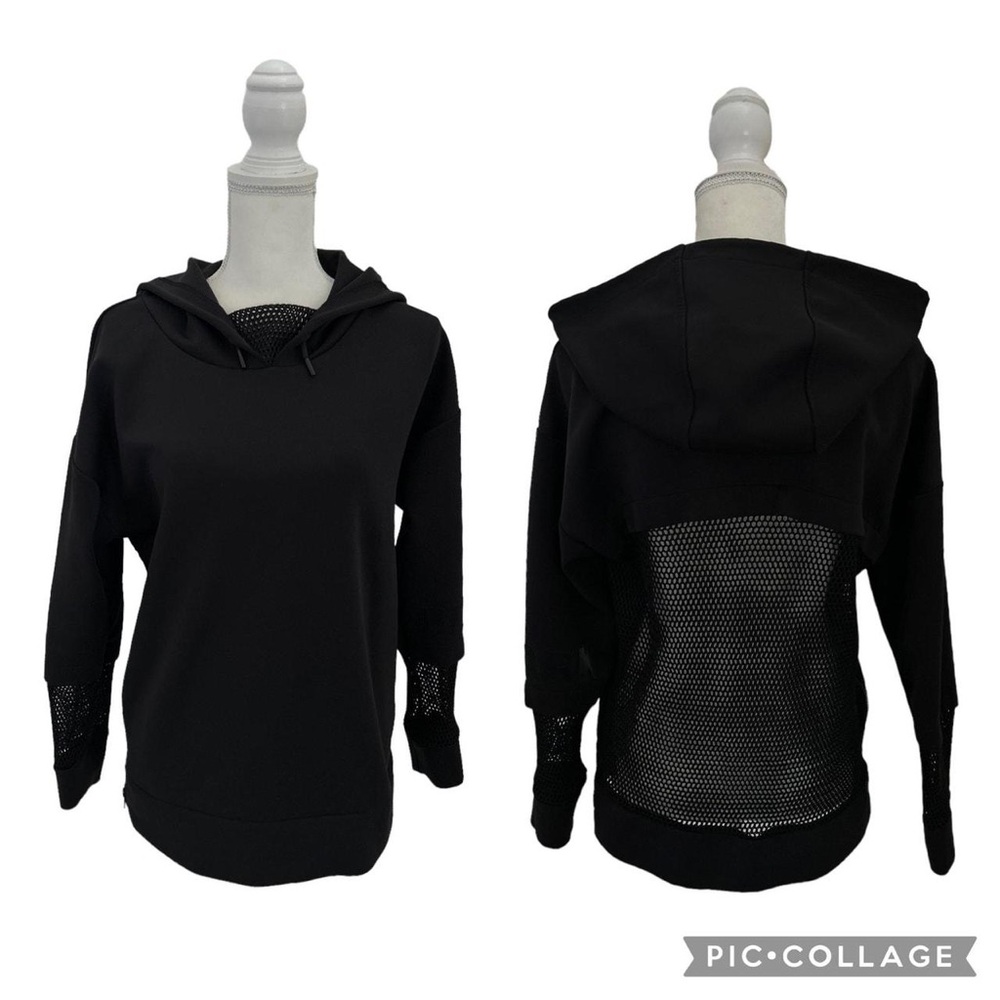 IVY PARK Black and Mesh Hoodie
